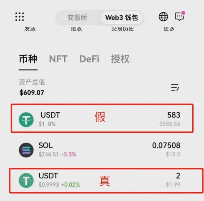 lv真假识别男钱包_如何识别不安全的USDT钱包？_点点钱包识别不了