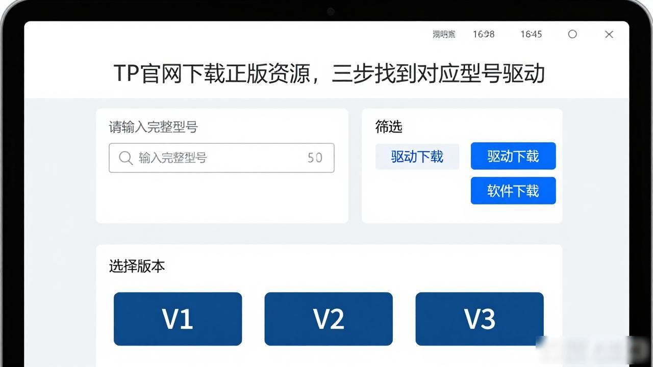 官网驱动下载_TP产品型号查找_如何在tp官网上快速找到适合的官方正版下载资源？