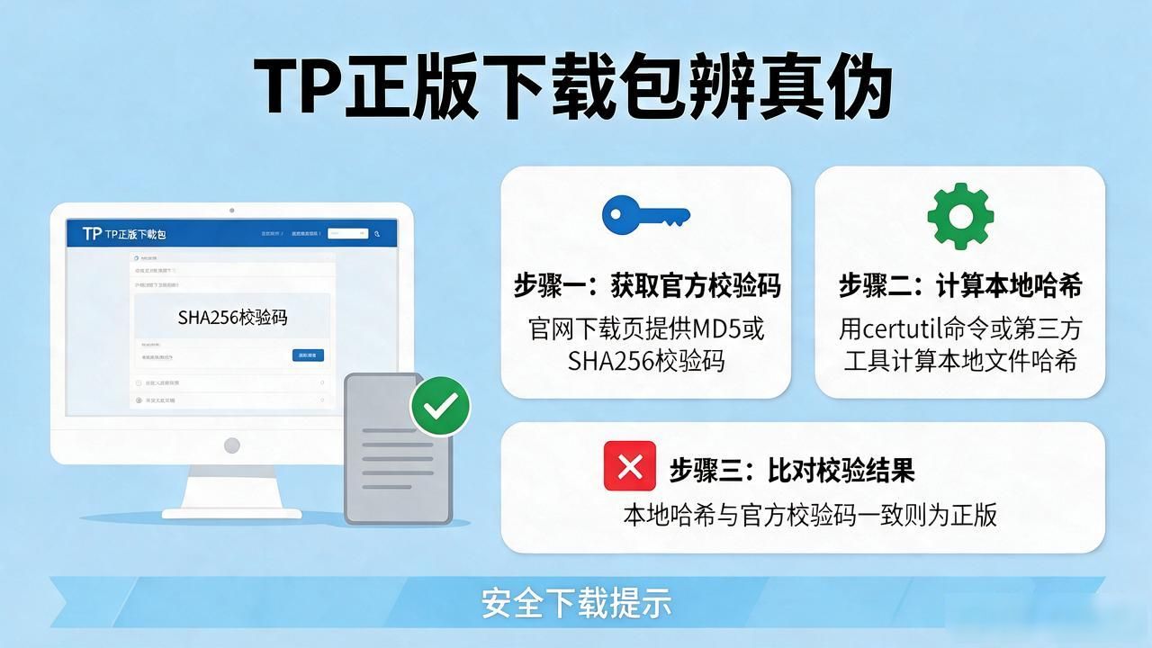 TP官方正版下载包怎么验？教你3招辨别真伪