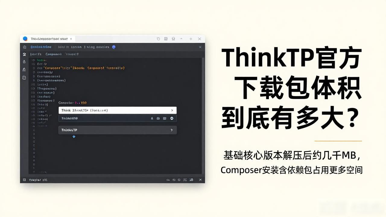 ThinkPHP官方下载包体积到底有多大？
