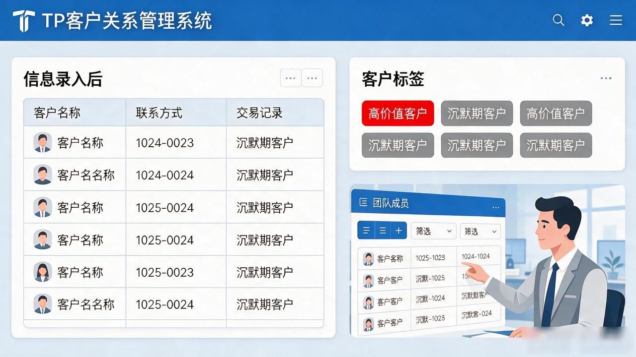 TP官网下载安装后，客户关系管理到底怎么操作，新手看这篇就够了