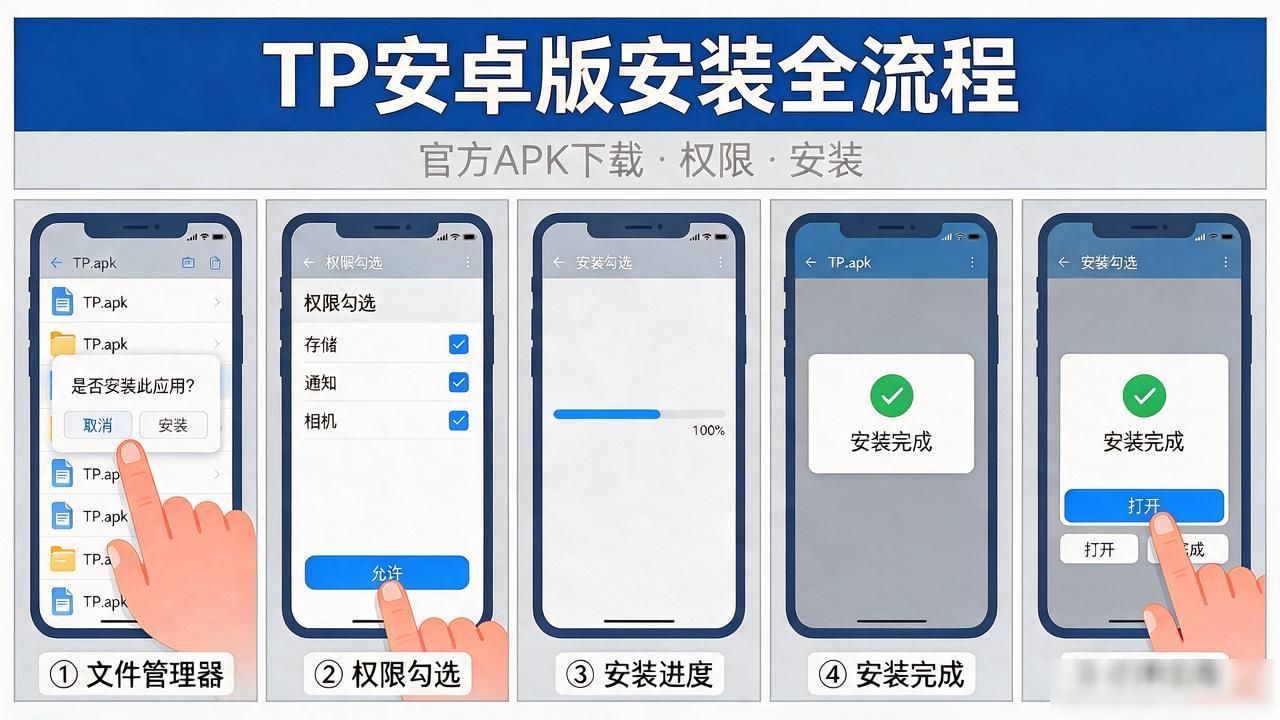 TP安卓最新版怎么装？官方APK下载、权限、安装全流程