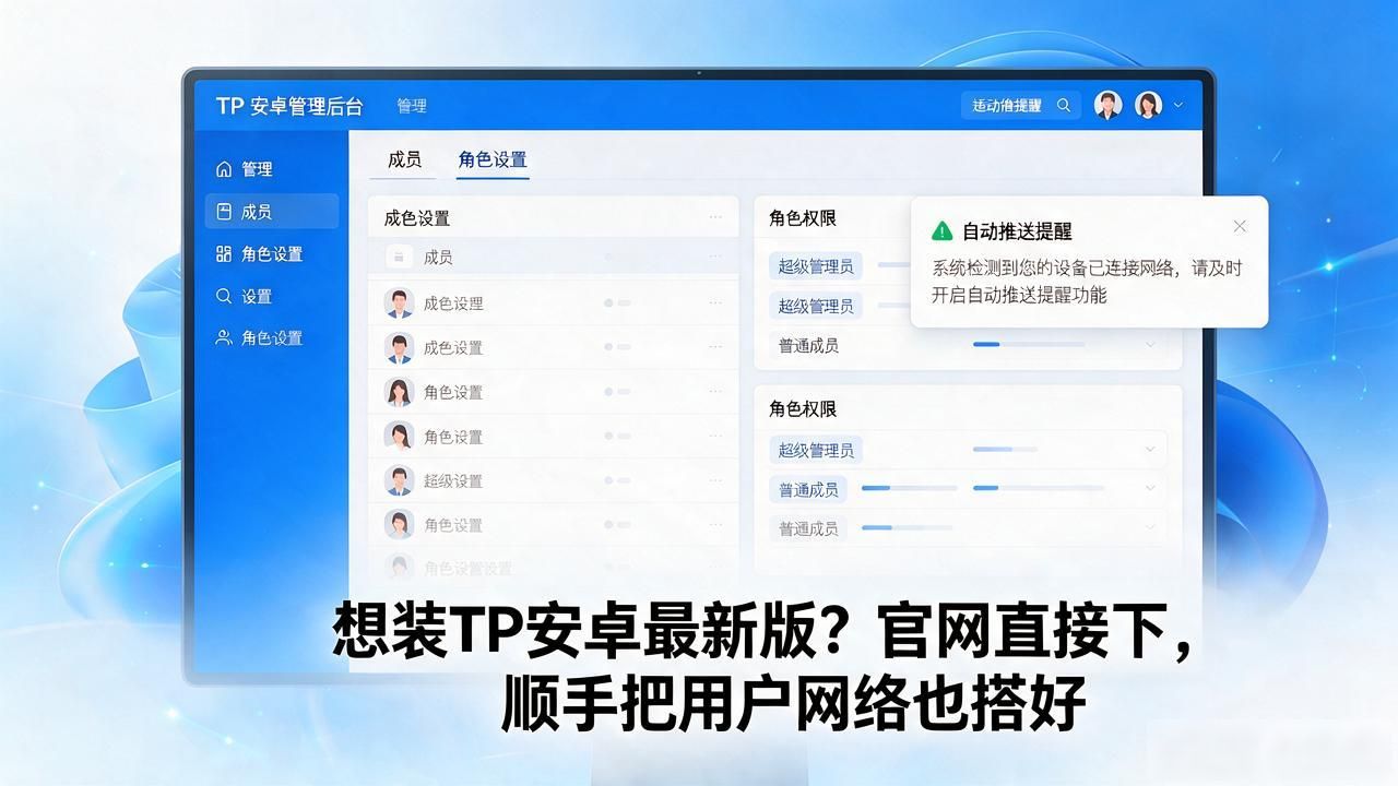 想装TP安卓2025最新版？官网直接下，顺手把用户网络也搭好