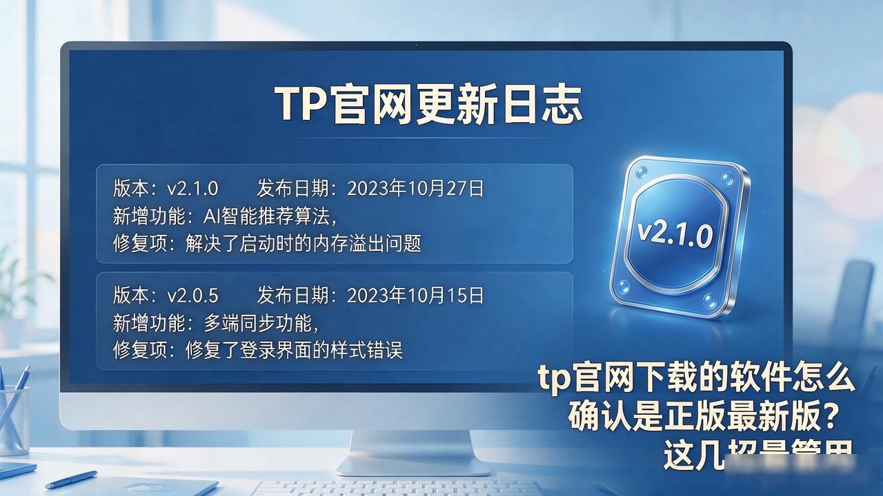 tp官网下载的软件怎么确认是正版最新版？这几招最管用