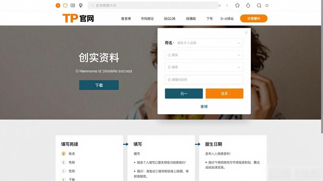 TP官网下载后如何创建账号注册个人资料