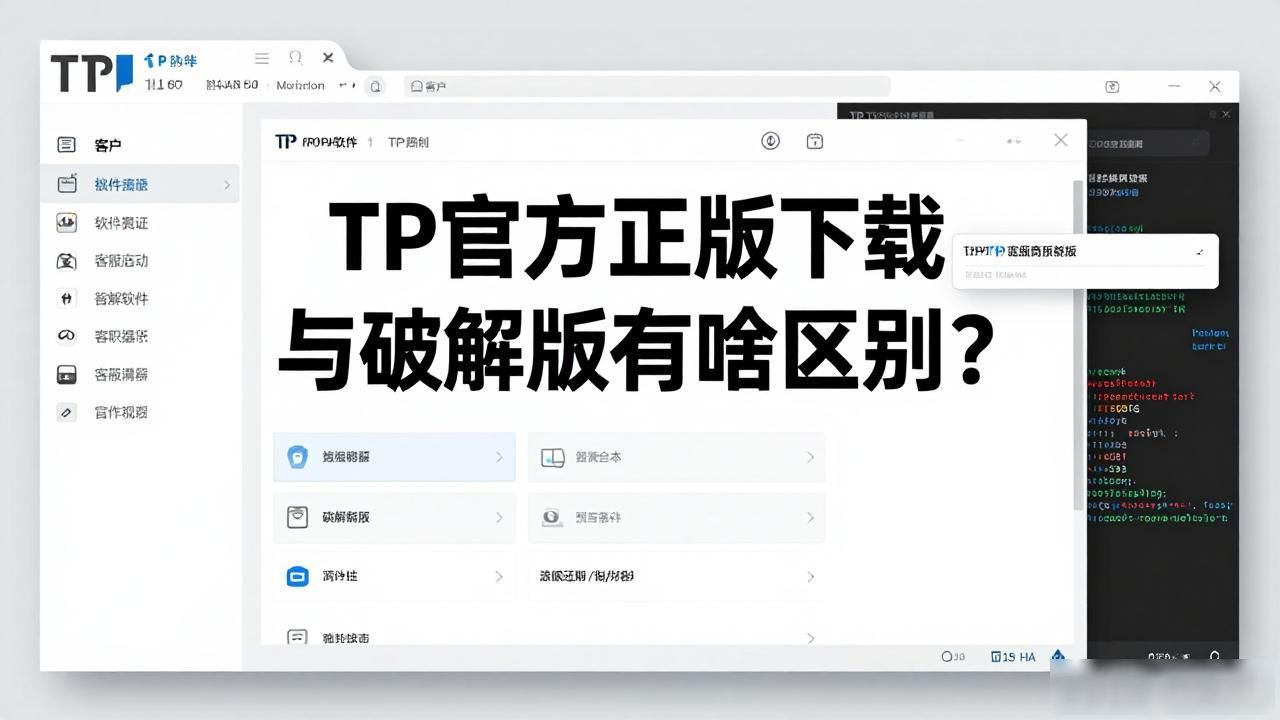 TP官方正版下载与破解版有啥区别？