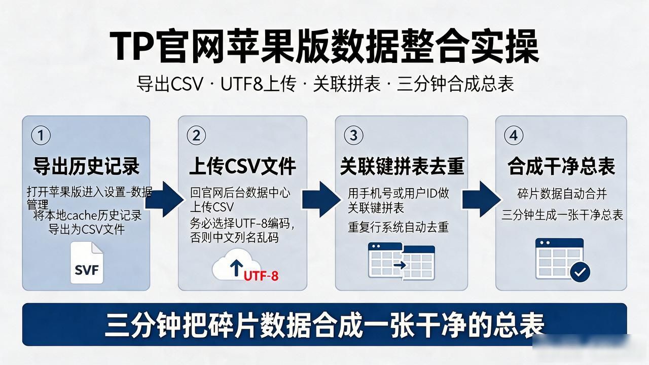 TP官网苹果版怎么下载？数据整合的完整实操步骤和避坑要点