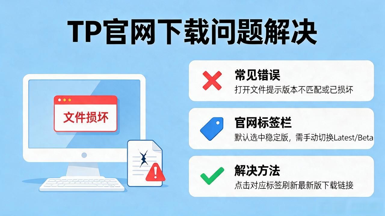 tp官网下载最新版遇到问题怎么办？常见问题一次说清