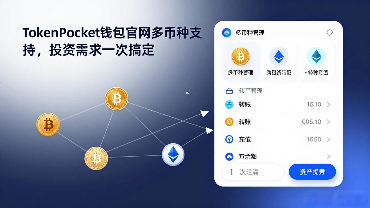 TokenPocket钱包官网多币种支持，投资需求一次搞定