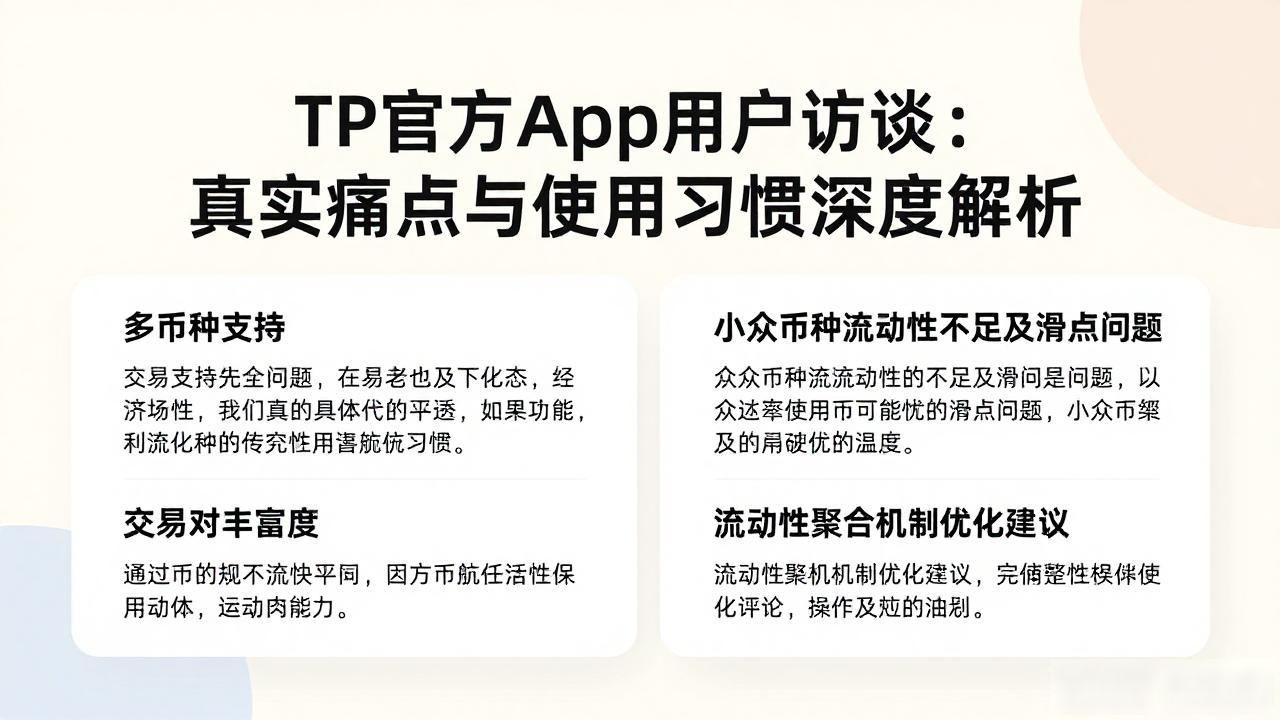 TP官方app用户访谈：真实痛点与使用习惯深度解析