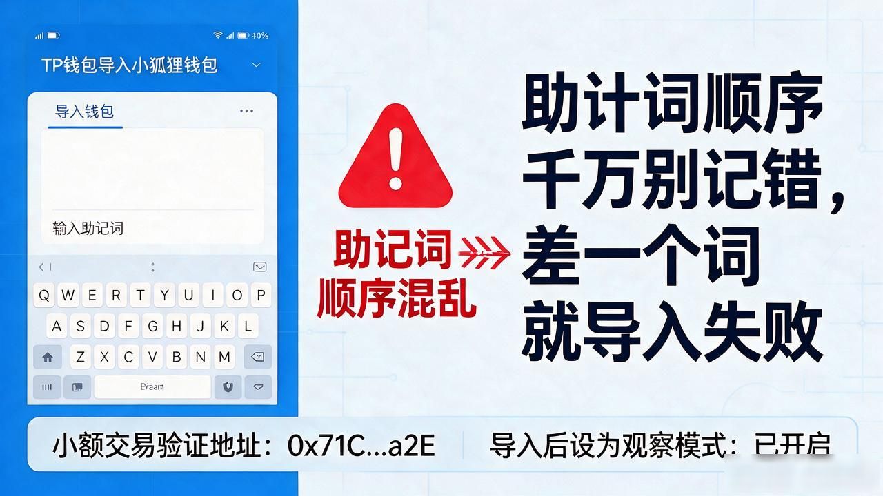 tp钱包怎么导入小狐狸？私钥迁移全流程避坑指南