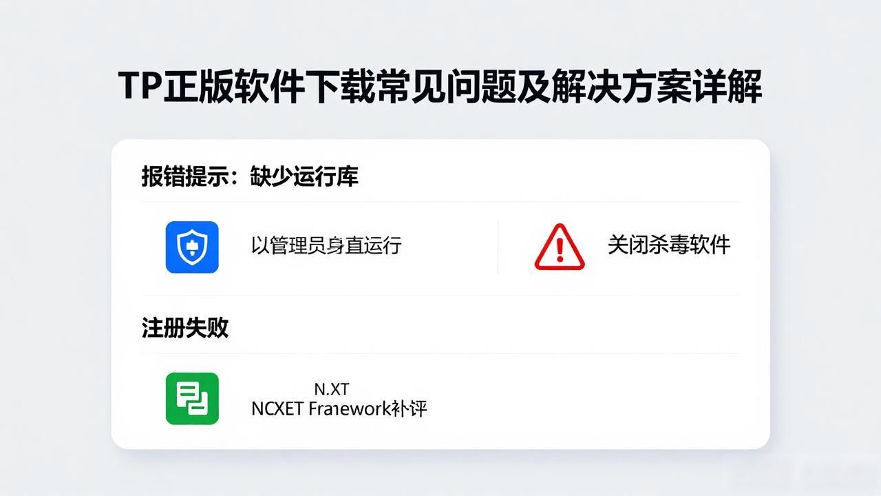 TP正版软件下载常见问题及解决方案详解