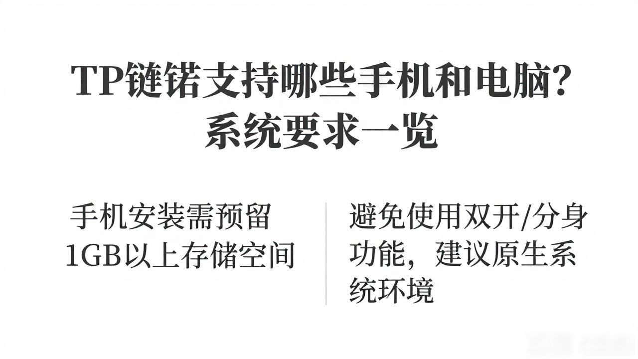 TP钱包支持哪些手机和电脑？系统要求一览