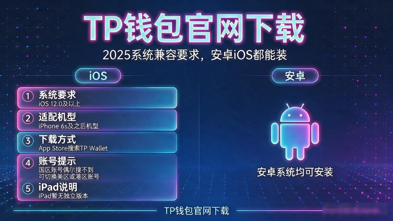 TP钱包官网下载：2025系统兼容要求，安卓iOS都能装
