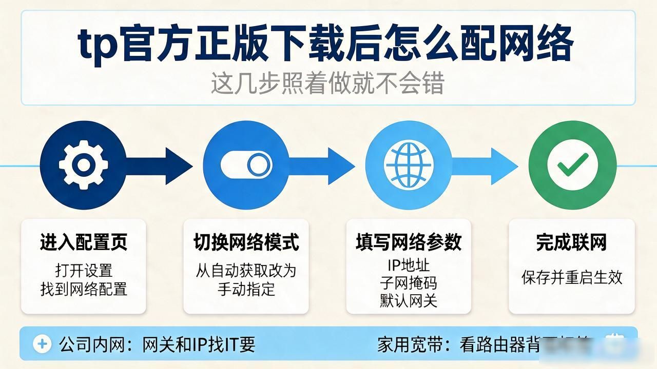 tp官方正版下载后怎么配网络，这几步照着做就不会错